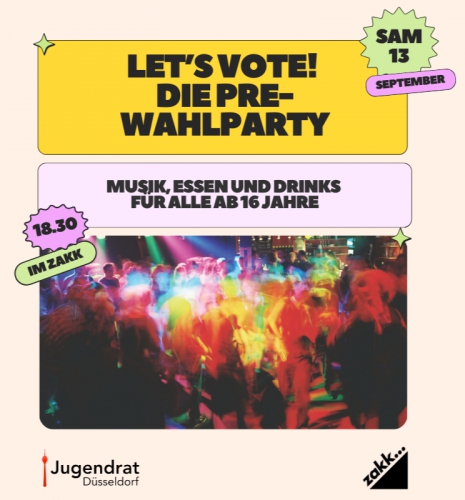 Bild für die Veranstaltung Let's Vote! Die Pre-Wahlparty
