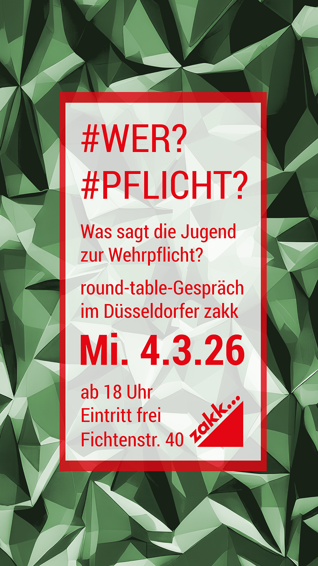 Bild für die Veranstaltung Was sagt die Jugend zur Wehrpflicht?