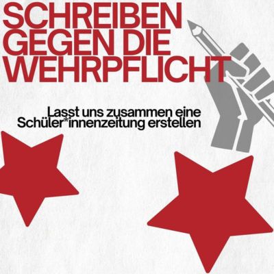 Bild für die Veranstaltung Schreiben gegen Wehrpflicht 