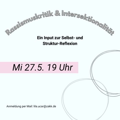 Bild für die Veranstaltung Rassismuskritik und Intersektionalität